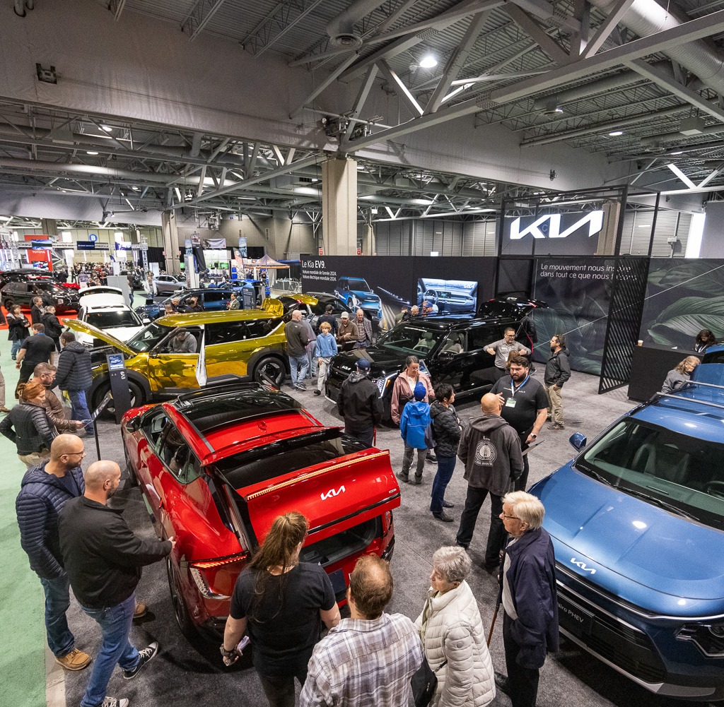 Le Salon du véhicule électrique de Québec (SVEQ) 2024 au Centre de foires d'ExpoCité.