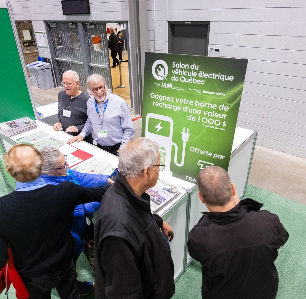 Le Salon du véhicule électrique de Québec (SVEQ) 2024 au Centre de foires d'ExpoCité.